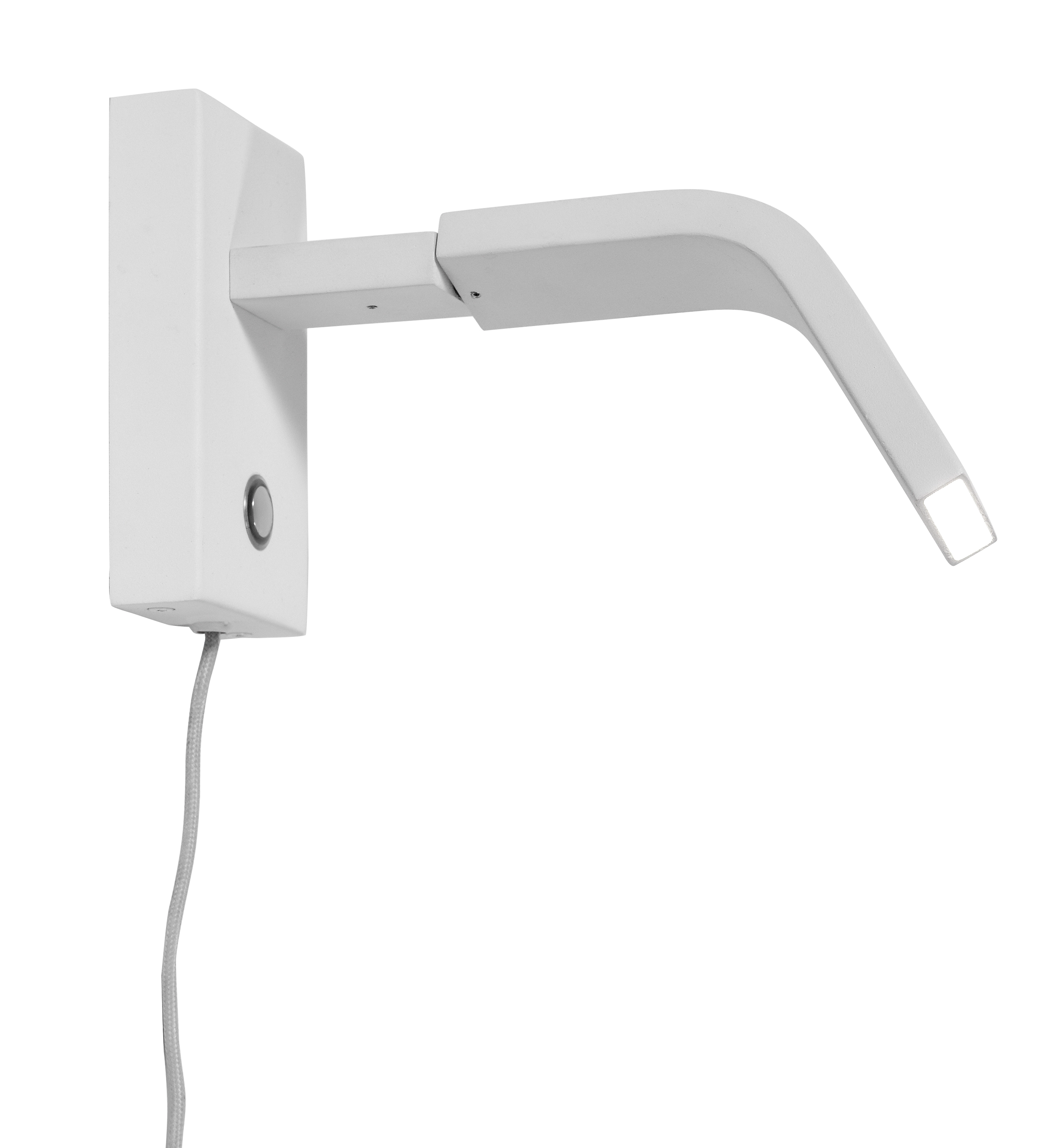 Een Wandlamp ijzer Zurich LED 5W 25000hrs h.14cm incl dimmer wit koop je bij Meubels and More