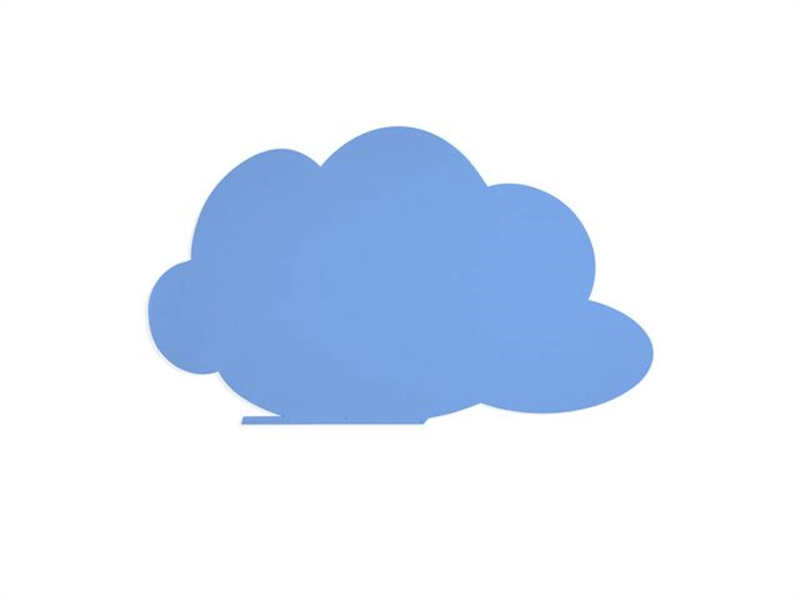 Whiteboard Skinshape Cloud 100x150cm blauw gelakt