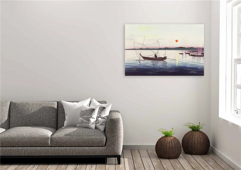 Een Wanddecoratie Land of the Rising Sun 011 148x98cm Forex met blanke lijst koop je bij Meubels and More