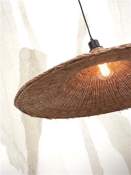 Een Hanglamp Borabora rotan dia.70xh.20cm L naturel koop je bij Meubels and More