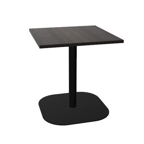 Een Tom kolomtafel vierkant afgeronde voet koop je bij Meubels and More