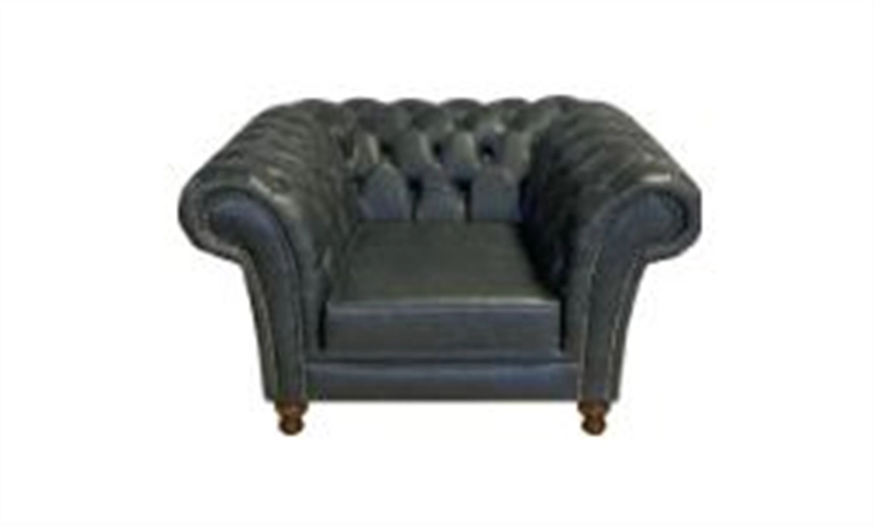 Een Fauteuil Chesterfield 1-zits 116 br x 92 dp 1 zitkussen houten onderstel koop je bij Meubels and More