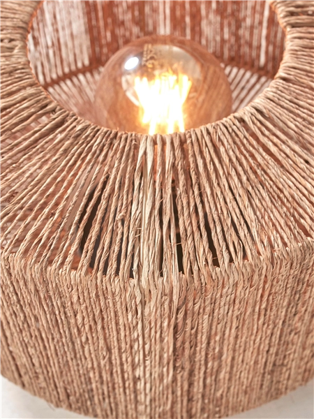 Een Vloerlamp Iguazu recht bamboe nat h.125cm kap 30x16cm jute nat. koop je bij Meubels and More