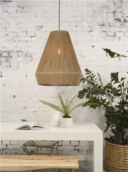 Een Hanglamp Iguazu jute dia.50xh.60cm naturel L koop je bij Meubels and More