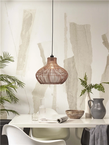 Een Hanglamp Kalahari rotan dia.42xh.35cm naturel koop je bij Meubels and More