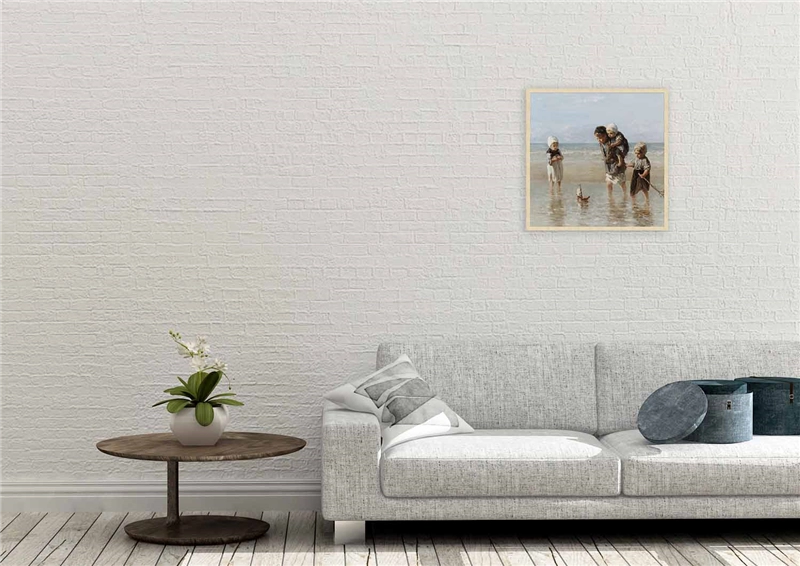 Een Wanddecoratie Art Facsimile 006 74x74cm Forex met blanke lijst koop je bij Meubels and More