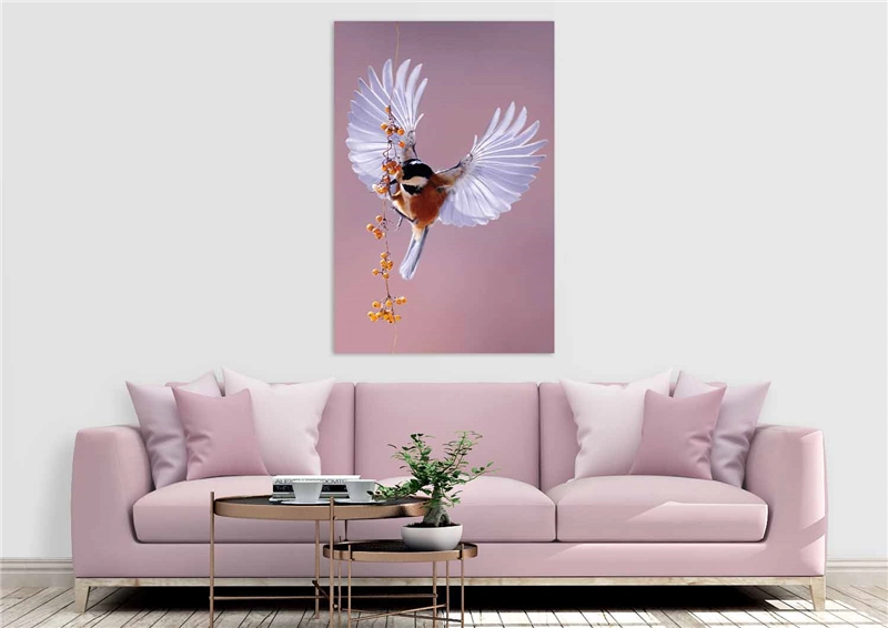 Een Wanddecoratie Bright Wings 020 98x148cm Dibond wit koop je bij Meubels and More