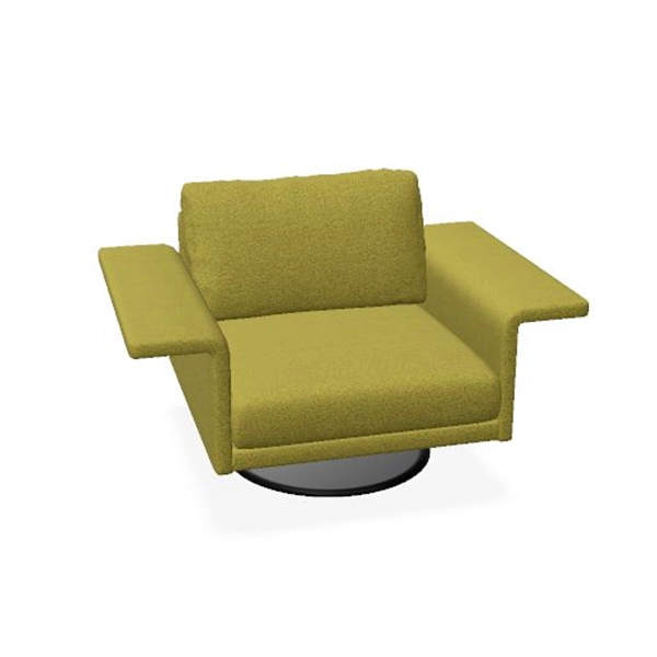 Een Fauteuil Mabel stof Camira Xtreme op ronde voet koop je bij Meubels and More