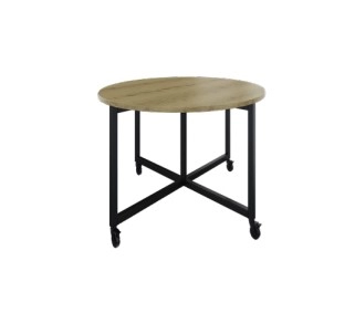 Een Bespreek- en lunchtafel Move rond 140cm met 4 wielen 75cm bladhoogte koop je bij Meubels and More