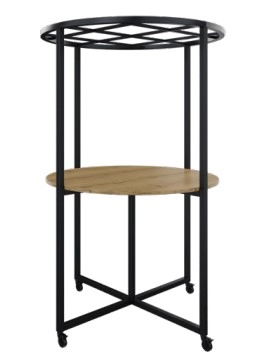 Een Bespreek- en lunchtafel Move rond 140cm met 4 wielen 110cm bladhoogte koop je bij Meubels and More