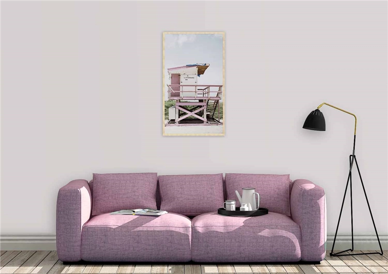 Een Wanddecoratie Summer Time 012 70x118cm Forex met blanke lijst koop je bij Meubels and More