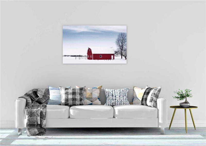 Een Wanddecoratie Winter Wonders 002 118x70cm Dibond wit koop je bij Meubels and More