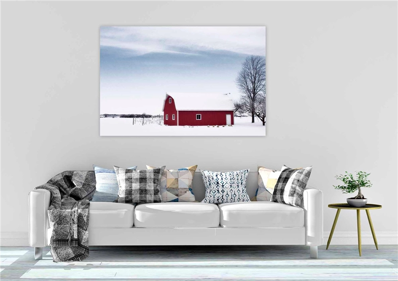 Een Wanddecoratie Winter Wonders 002 148x98cm Dibond wit koop je bij Meubels and More