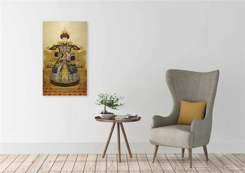 Een Wanddecoratie Portrait of Emperor Xiaosheng 70x118cm RVS koop je bij Meubels and More