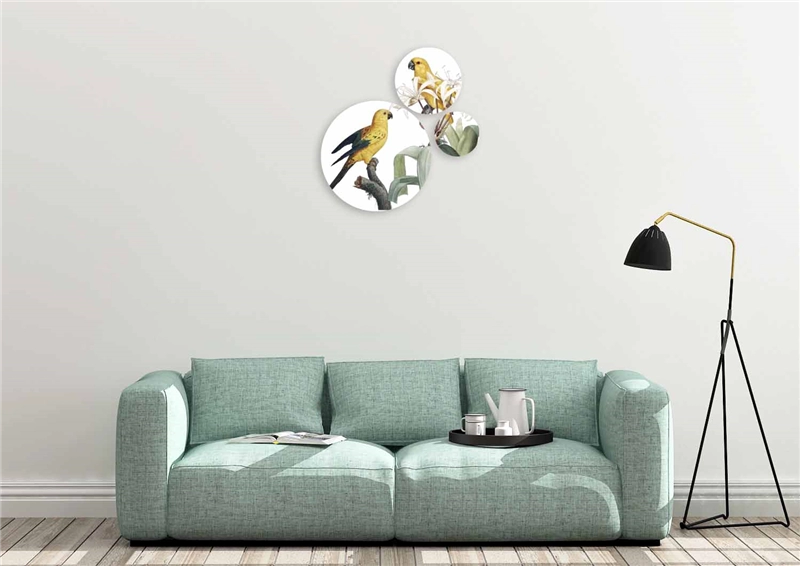 Een Wanddecoratie Bright Wings 027 Set Pure Metal koop je bij Meubels and More