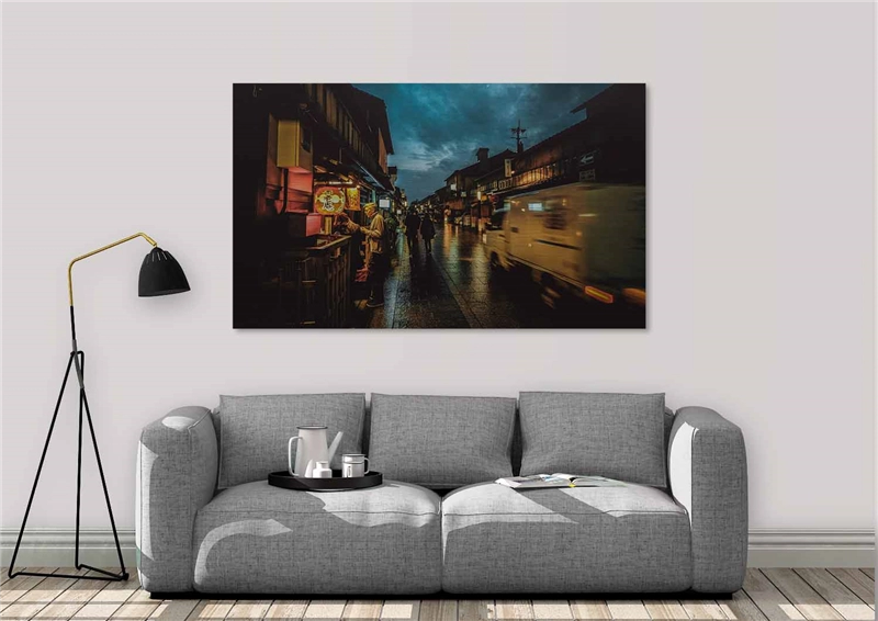 Een Wanddecoratie City Life 007 148x98cm RVS koop je bij Meubels and More