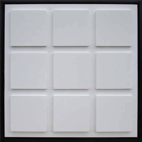 Een Wanddecoratie Cube Homage to Jan Schoonhoven 100x100cm Object koop je bij Meubels and More