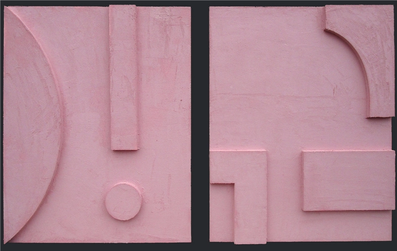 Een Wanddecoratie Optimism in Pink Beton Ciree 80x100cm Object koop je bij Meubels and More