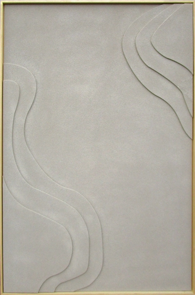 Een Wanddecoratie Rice Fields From Above II in Shadow White 98x148cm Relief koop je bij Meubels and More