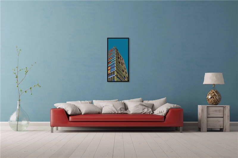 Een Wanddecoratie Rhythm of the City 005 48x98cm Forex met zwarte lijst koop je bij Meubels and More