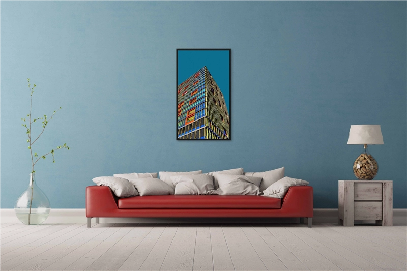 Een Wanddecoratie Rhythm of the City 005 70x118cm Forex met zwarte lijst koop je bij Meubels and More