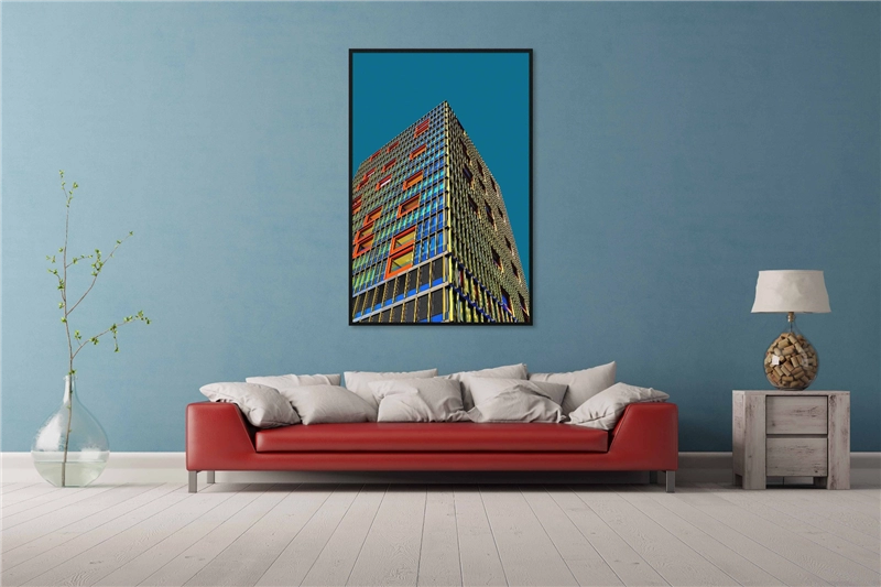 Een Wanddecoratie Rhythm of the City 005 98x148cm Forex met zwarte lijst koop je bij Meubels and More