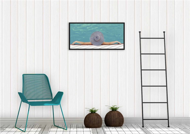 Een Wanddecoratie Summer Time 006 98x48cm Forex met zwarte lijst koop je bij Meubels and More