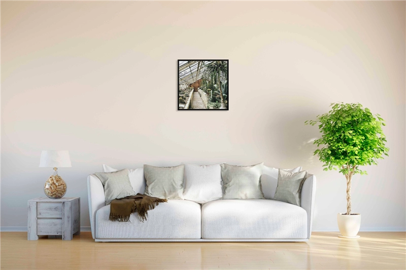 Een Wanddecoratie Botanical Stories 013 74x74cm Forex met zwarte lijst koop je bij Meubels and More