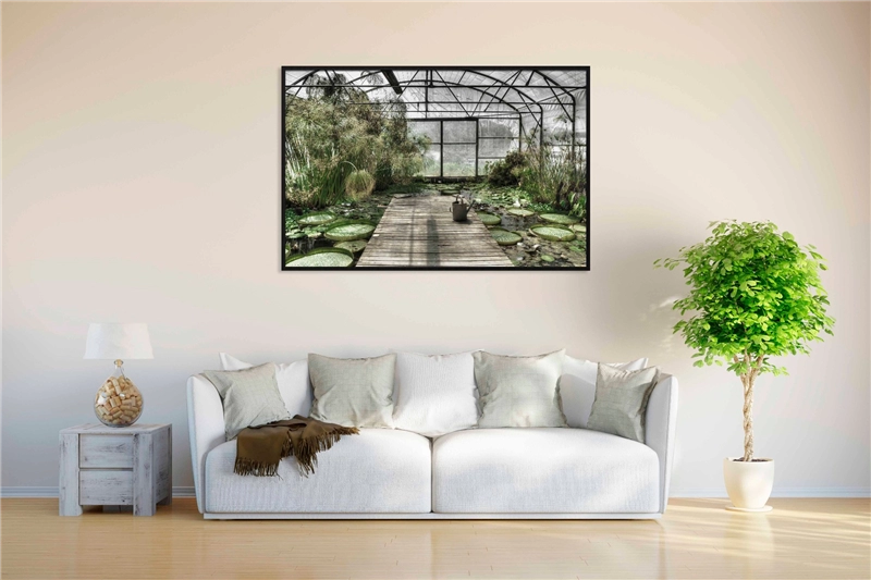 Een Wanddecoratie Botanical Stories 014 148x98cm Forex met zwarte lijst koop je bij Meubels and More