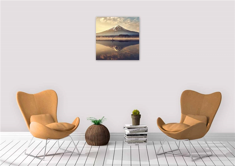 Een Wanddecoratie Land of the Rising Sun 030 74x74cm Glas koop je bij Meubels and More