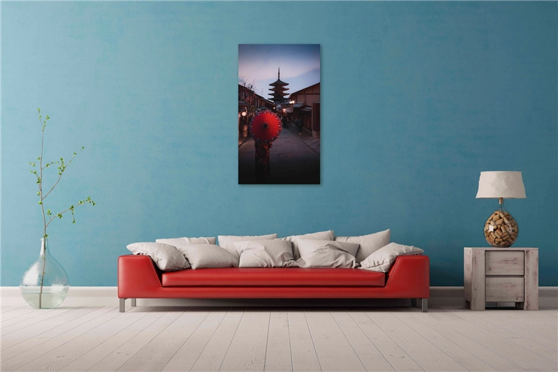 Een Wanddecoratie Land of the Rising Sun 036 70x118cm Forex met zwarte lijst koop je bij Meubels and More