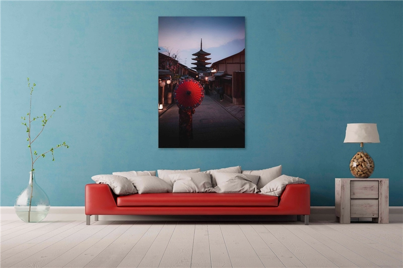 Een Wanddecoratie Land of the Rising Sun 033 98x148cm Forex met zwarte lijst koop je bij Meubels and More