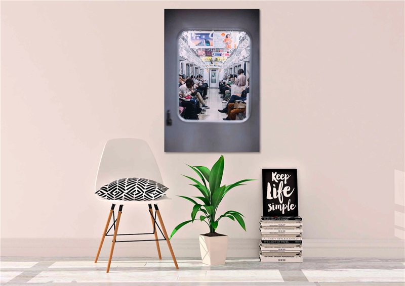 Een Wanddecoratie Land of the Rising Sun 035 98x148cm Dibond wit koop je bij Meubels and More