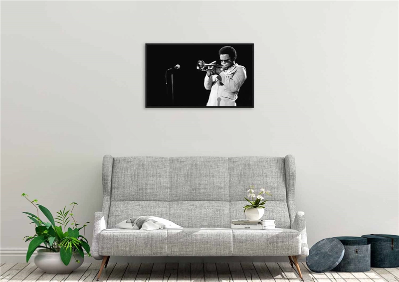 Een Wanddecoratie Music 001 118x70cm Forex met zwarte lijst koop je bij Meubels and More