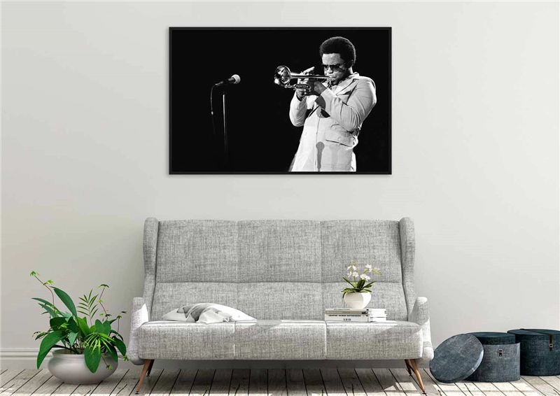 Een Wanddecoratie Music 001 148x98cm Forex met zwarte lijst koop je bij Meubels and More