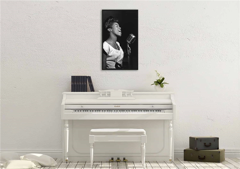 Een Wanddecoratie Music 002 70x118cm Forex met zwarte lijst koop je bij Meubels and More