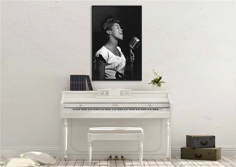 Een Wanddecoratie Music 002 98x148cm Forex met zwarte lijst koop je bij Meubels and More