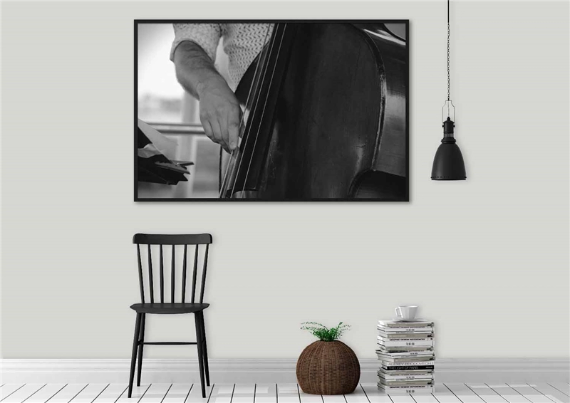 Een Wanddecoratie Music 004 148x98cm Forex met zwarte lijst koop je bij Meubels and More