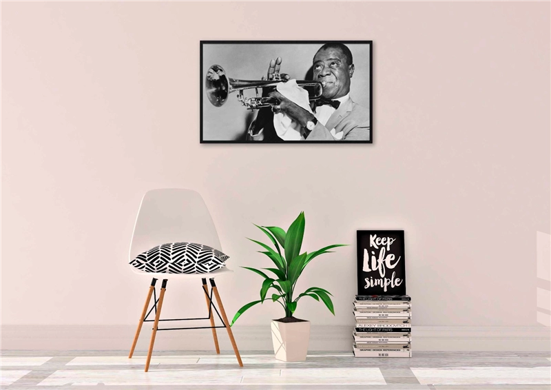 Een Wanddecoratie Music 009 118x70cm Forex met zwarte lijst koop je bij Meubels and More