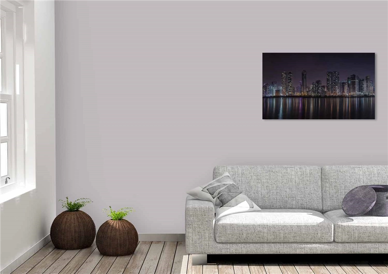 Een Wanddecoratie Rhythm of the City 003 118x70cm RVS koop je bij Meubels and More