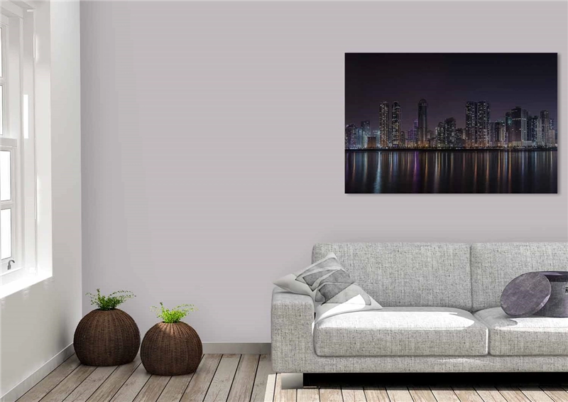 Een Wanddecoratie Rhythm of the City 003 148x98cm RVS koop je bij Meubels and More