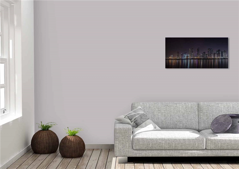 Een Wanddecoratie Rhythm of the City 003 98x48cm RVS koop je bij Meubels and More