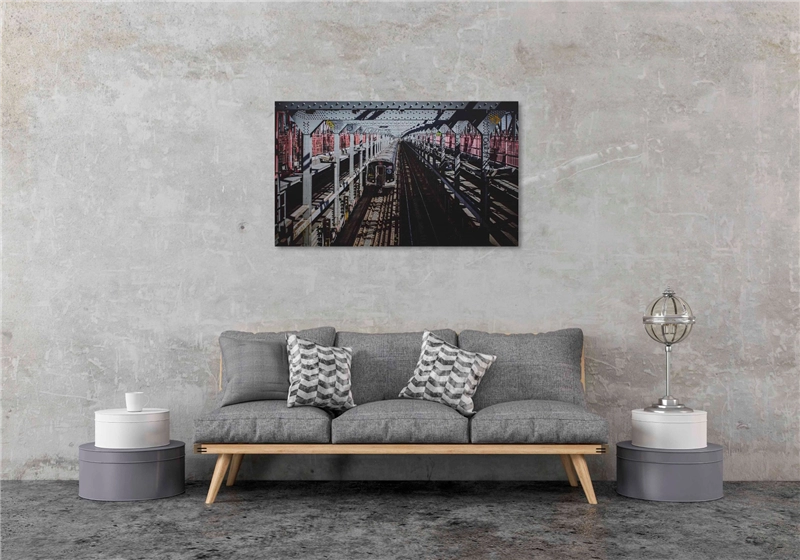 Een Wanddecoratie Rhythm of the City 009 118x70cm RVS koop je bij Meubels and More