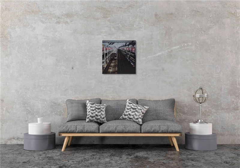 Een Wanddecoratie Rhythm of the City 009 74x74cm RVS koop je bij Meubels and More