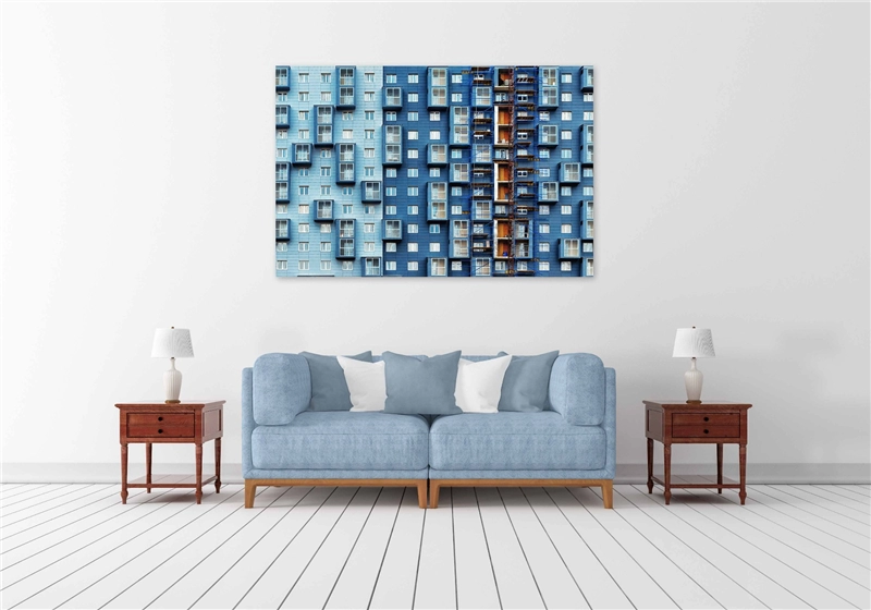 Een Wanddecoratie Rhythm of the City 016 148x98cm Dibond wit koop je bij Meubels and More