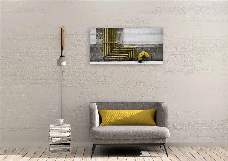 Een Wanddecoratie Rhythm of the City 017 98x48cm Dibond wit koop je bij Meubels and More