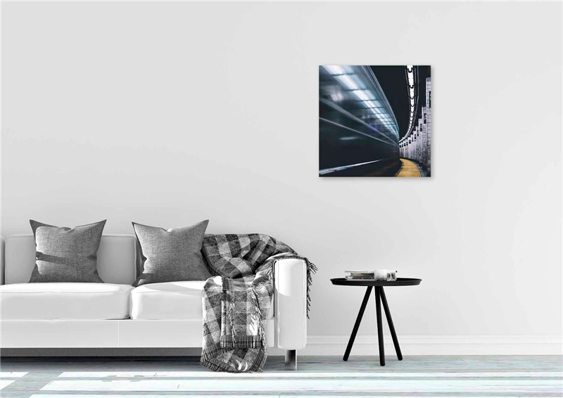 Een Wanddecoratie Rhythm of the City 018 74x74cm Dibond wit koop je bij Meubels and More