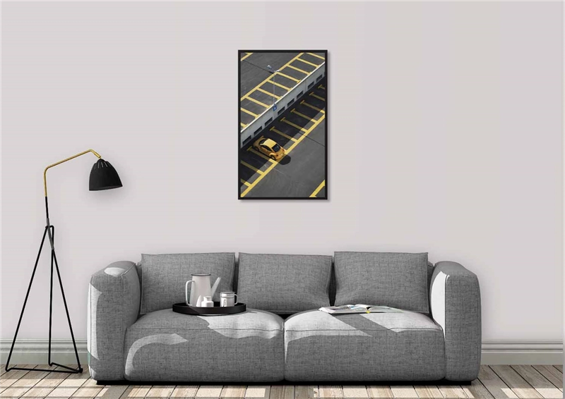 Een Wanddecoratie Rhythm of the City 021 70x118cm Forex met zwarte lijst koop je bij Meubels and More