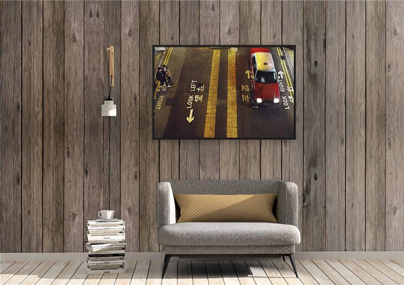 Een Wanddecoratie Rhythm of the City 022 148x98cm Forex met zwarte lijst koop je bij Meubels and More