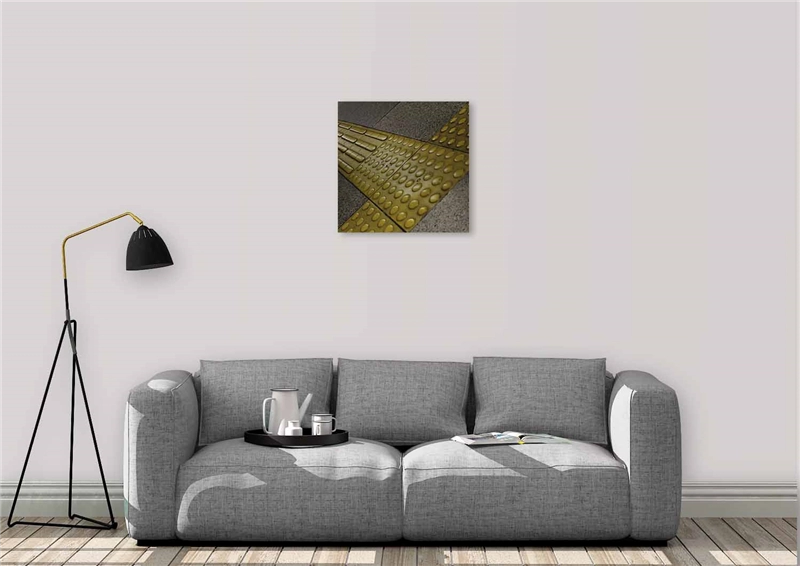 Een Wanddecoratie Rhythm of the City 029 74x74cm RVS koop je bij Meubels and More